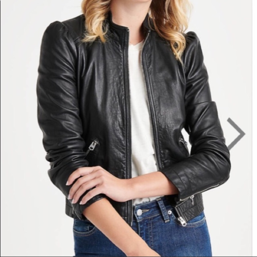 Lucky Brand Authentic Leather Coat- NWT!!